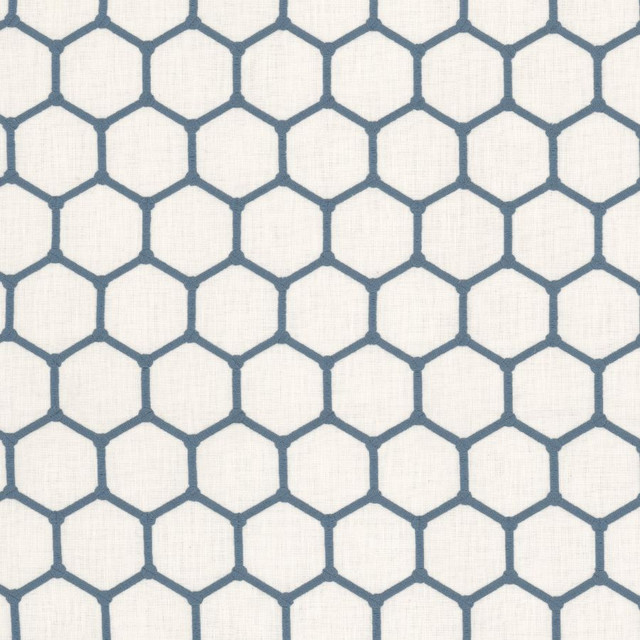 Weirsdale 1 Blue/white by Stout Fabric