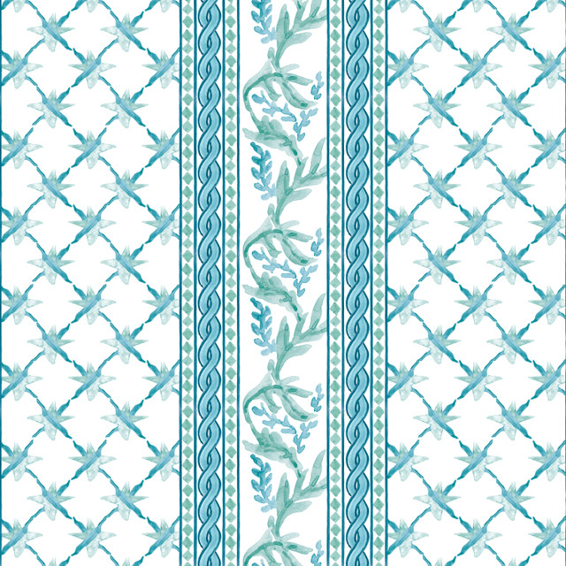 W7901 Ribbon 2 Seaglass by Aoc Wallcovering