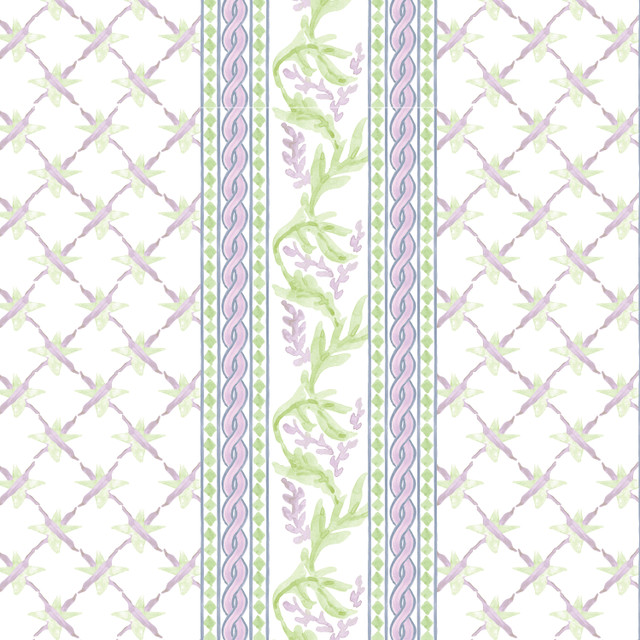 W7901 Ribbon 3 Lilac by Aoc Wallcovering