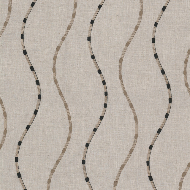 Flocked 3 Toffee by Stout Fabric