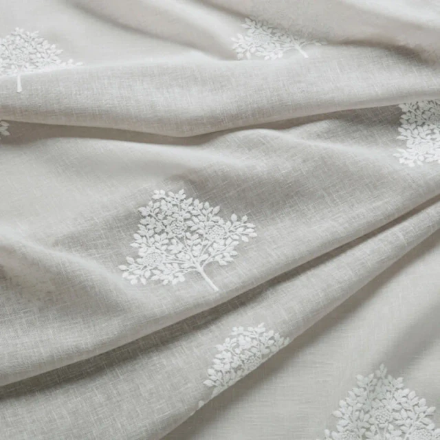 7918 Marigold Tree Sheer 3 Taupe by Wmah Fabric