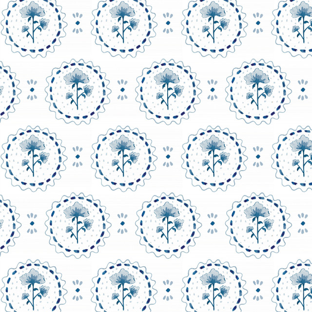 W7912 Orchard 2 Chambray by Aoc Wallcovering