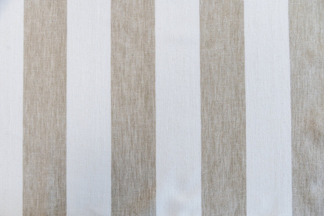 Matera Stripe Melon by Roth & Tompkins Fabric - 40% Polyester, 35% Cotton, 25% Linen - India - 100,000 - H: 4.125" - 54" - Fabric Carolina -