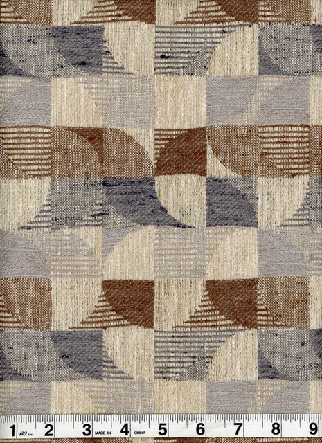 Prospect Stone Blue by Heritage Fabric - 86% Polyester; 14% Cotton - India - 15,001-30,000 double rubs - V: 8  H: 6.75 - 54" - Fabric Carolina -