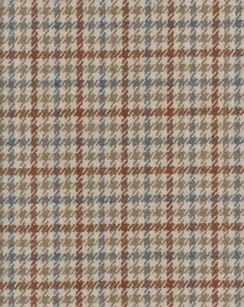Tweedy Tobacco by Roth & Tompkins Fabric - 40% Recycled Wool; 60% Polyester - India - 50,001-100,000 double rubs - V: 2"  H: 1.5" - 54" - Fabric Carolina -