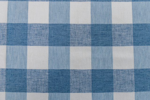 Vespa Check Lake by Roth & Tompkins Fabric