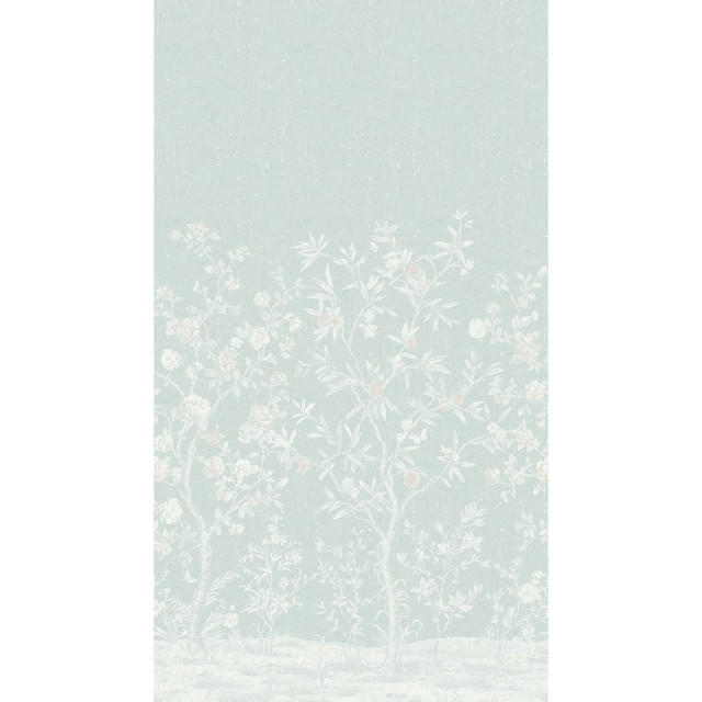 Indira Mural 3 Panel Set Sage TM4514 by Thibaut Designer Wallpaper Thibaut Wallpaper INDIRA MURAL Sage TM4514Wallpaper MURAL RESOURCE Wallpaper Repeat: H: , V:  81 - Fabric Carolina -