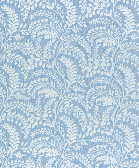 Angelico 1 Cornflower by Barrow Industries Fabric AB261 Luminaire 70% POLYESTER, 22% COTTON, 7% LYCRA, 1% LINEN India 48,000 DOUBLE RUBS Repeat: Horizontal: 14 3/8" and Vertical: 20 1/2" 56" - Fabric Carolina -