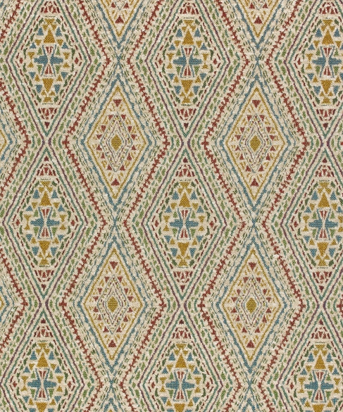 Klee 1 Mosaic by Barrow Industries Fabric AB262 Florentine 53% RECYCLED POLYESTER FILAMENT, 47% COTTON India 30,000 DOUBLE RUBS Repeat: Horizontal: 6 3/4" and Vertical: 7 3/4" 57" - Fabric Carolina -