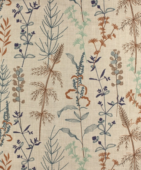Melody Autumn M11707 by Barrow Industries Fabric 24CL10 Serenade 70% Polyester (S), 30% Cotton India 15,000 Double Rubs Repeat: Horizontal: 18" and Vertical: 15-3/4" 54" - Fabric Carolina -