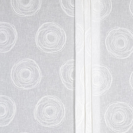 Around The Curve White 2006511000 by Carole Exclusive Designer Ethereal Elegance Base: 42% POLYESTER FIL, 29% SPUN POLYESTER, 29% SPUN COTTON Embr: 79% VISCOSE FIL, 21% SPUN POLYESTER INDIA 14" V, 17 3/8" H 52*" Carole Fabrics Fabric - Swanky Fabrics -