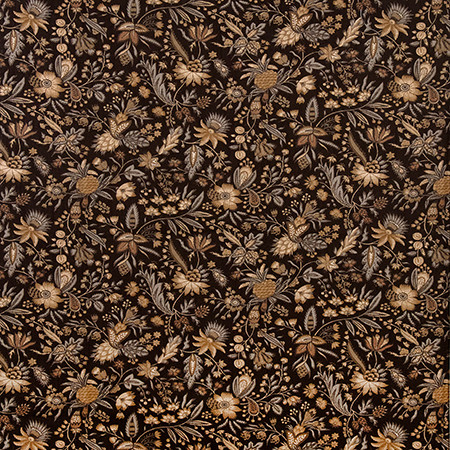 Carmen Chocolate by Carole Designer Fabric Natural Harmony 50% COTTON, 35% VISCOSE, 15% LINEN INDIA 50,000 Wyzenbeek Double Rubs 16 1/4" V , 27 3/4" H 55" Carole Fabrics Fabric - Swanky Fabrics -