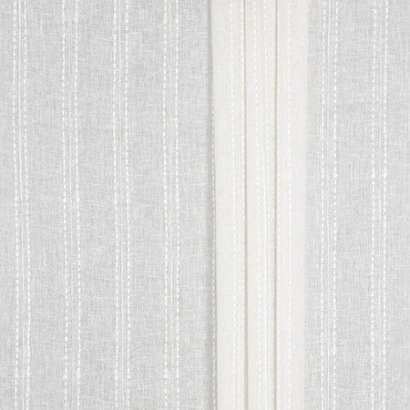 Delicate Details Ivory by Carole Designer Fabric Ethereal Elegance Base: 53% LINEN, 28% COTTON, 19% POLYESTER Embr: 100% COTTON INDIA 2 5/8" H 51*" Carole Fabrics Fabric - Swanky Fabrics -