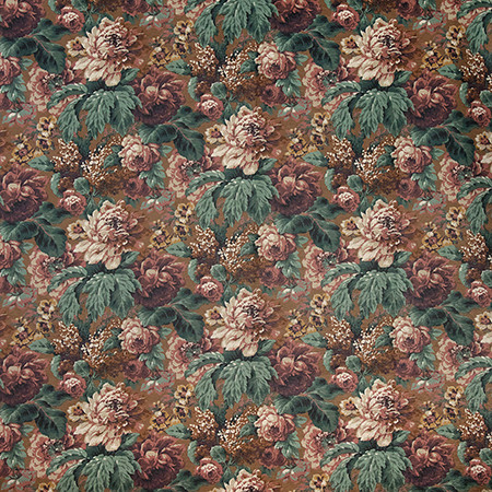 Dream Garden Gingerbread by Carole Designer Fabric Sunlit Serenity 100% POLYESTER CHINA 50,000 Wyzenbeek Double Rubs 18 3/8" V , 27 1/2" H 56" Carole Fabrics Fabric - Swanky Fabrics -