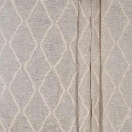 Dynamic Way Linen by Carole Designer Fabric Ethereal Elegance Base: 100% LINEN Embr: 100% VISCOSE INDIA 8" V, 5" H 52*" Carole Fabrics Fabric - Swanky Fabrics -