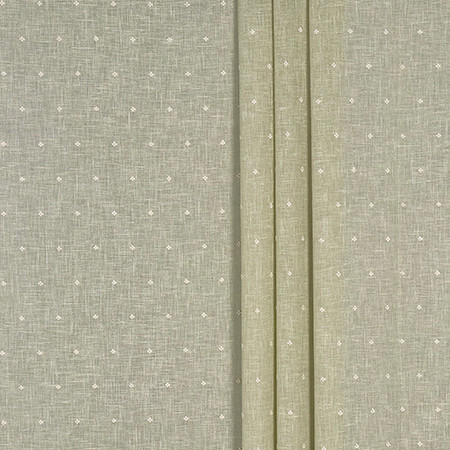 East Point Sage by Carole Designer Fabric Ethereal Elegance Base: 60% COTTON, 40% POLYESTER Embr: 50% COTTON, 50% VISCOSE INDIA 3 /12" V, 2" H 52*" Carole Fabrics Fabric - Swanky Fabrics -