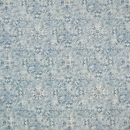 Family Tradition Gulf by Carole Designer Fabric Blue Horizon 54% POLYESTER, 36% VISCOSE, 10% LINEN INDIA 18" V , 18" H 55" Carole Fabrics Fabric - Swanky Fabrics -