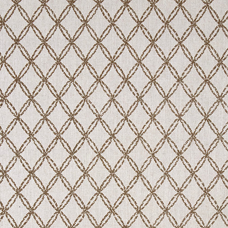 Inside And Out Hemp 3467111003 by Carole Exclusive Designer Natural Harmony Base: 90% POLYESTER, 10% LINEN Embr: 100% SPUN VISCOSE INDIA 3 3/4" V , 2 3/4" H 52*" Carole Fabrics Fabric - Swanky Fabrics -