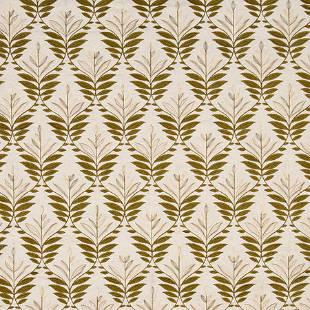 Life Of Beauty Barley 4048711000 by Carole Exclusive Designer Verdant Vision Base: 75% COTTON, 25% LINEN Embr: 60% SPUN POLYESTER, 40% COTTON INDIA 7 1/2" V , 5 1/8" H 51 1/8*" Carole Fabrics Fabric - Swanky Fabrics -