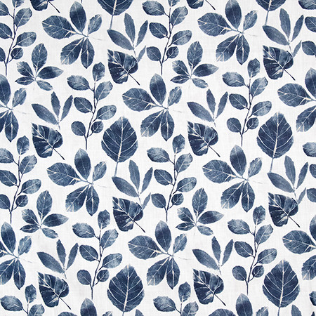 Live Outside Dark Sea by Carole Designer Fabric Blue Horizon 100% COTTON TURKEY 16 3/4" V , 17 1/4" H 55" Carole Fabrics Fabric - Swanky Fabrics -