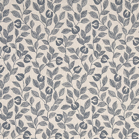 Mini Bud Ink by Carole Designer Fabric La Petite 100% COTTON SPAIN 45,000 Martindale Circular Rubs 10 3/4" V, 10 7/8" H 55" Carole Fabrics Fabric - Swanky Fabrics -