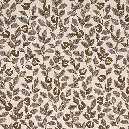Mini Bud Walnut by Carole Designer Fabric La Petite 100% COTTON SPAIN 45,000 Martindale Circular Rubs 10 3/4" V, 10 7/8" H 55" Carole Fabrics Fabric - Swanky Fabrics -