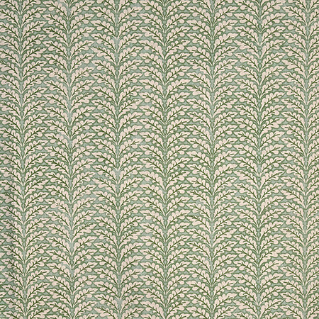 On The Ocean Tendril Green by Carole Designer Fabric La Petite 85% COTTON, 15% LINEN PAKISTAN 30,000 Wyzenbeek Double Rubs 2 1/2" V, 9" H 54" Carole Fabrics Fabric - Swanky Fabrics -