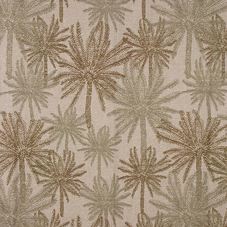 Palm Island Green Tea 5327711001 by Carole Exclusive Designer Verdant Vision 100% LINEN TURKEY 27 1/2" V , 30 5/8" H 54" Carole Fabrics Fabric - Swanky Fabrics -