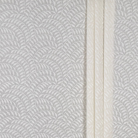 Sanctuary White by Carole Designer Fabric Ethereal Elegance Base: 60% COTTON, 40% POLYESTER Embr: 50% COTTON, 50% VISCOSE INDIA 6 3/8" V, 6 5/8" H 53*" Carole Fabrics Fabric - Swanky Fabrics -