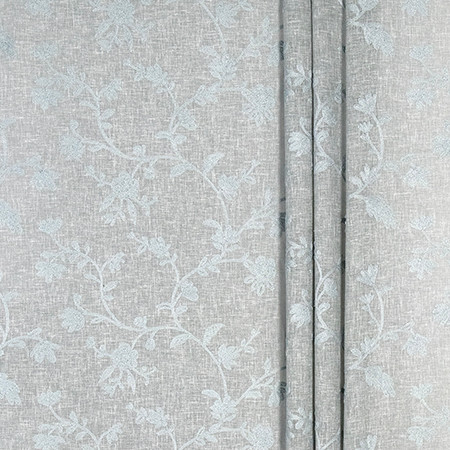 Sending Love Aquatint by Carole Designer Fabric Ethereal Elegance Base: 60% COTTON, 40% POLYESTER Embr: 50% COTTON, 50% VISCOSE INDIA 9 3/8" V, 17 3/4" H 53*" Carole Fabrics Fabric - Swanky Fabrics -