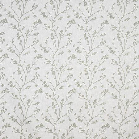 Simple Florets Sage by Carole Designer Fabric La Petite Base: 52% POLYESTER, 48% COTTON Embr: 60% POLYESTER, 25% COTTON INDIA 9 3/8" V, 9" H 54*" Carole Fabrics Fabric - Swanky Fabrics -