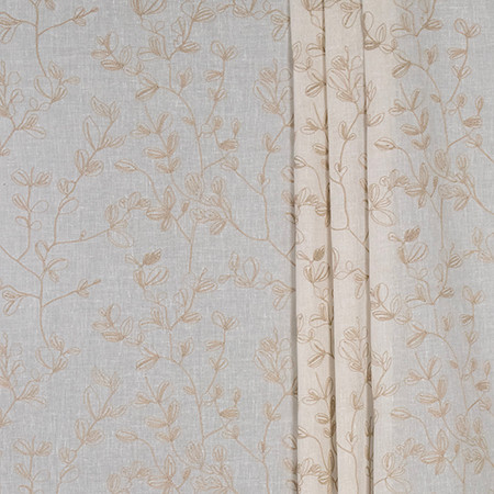 Untamed Garden Pearl by Carole Designer Fabric Ethereal Elegance Base: 88% POLYESTER, 12% COTTON Embr: 100% POLYESTER INDIA 13" V, 13" H 51*" Carole Fabrics Fabric - Swanky Fabrics -