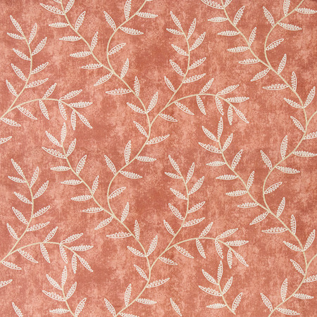 Made To Endure Salmon 4319211003 by Carole Exclusive Golden Hour Base: 100% Polyester Embr: 100% Polyester India 15 3/8" V, 17" H 50 3/8*" Carole Fabrics Fabric - Fabric Carolina -