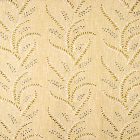 New Traditions Citron by Carole Fabric Golden Hour Base: 82% Polyester, 11% Cotton, 7% Linen Embr: 50% Cotton, 50% Viscose India 12 5/8" V, 13 3/8" H 52*" Carole Fabrics Fabric - Fabric Carolina -