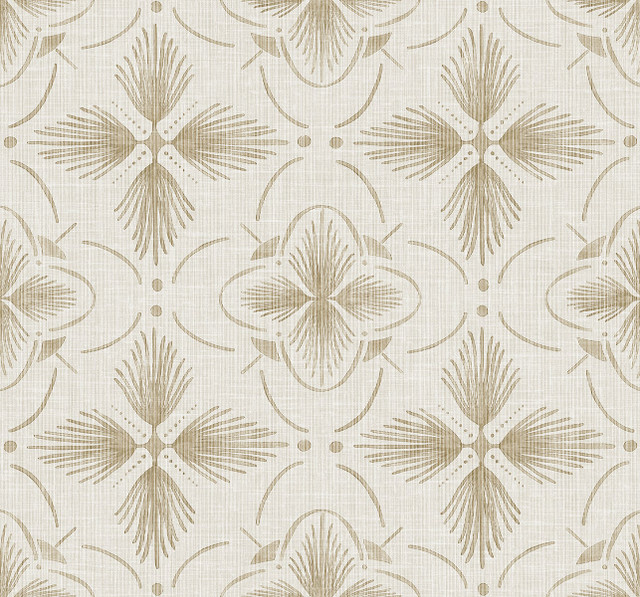 Sari Sand AG60405 by Seabrook Designs Wallpaper Bali Tropical Heavyweight Paper United States 60.75 sq ft 27" Seabrook Wallpaper - Fabric Carolina -