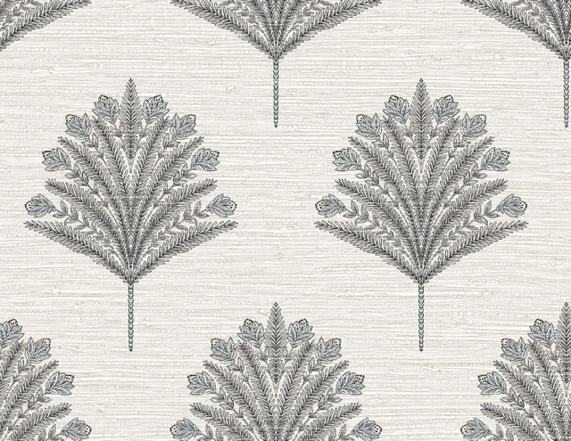 Harta Contrast AG61900 by Seabrook Designs Wallpaper Bali Tropical 20 oz. Type II Vinyl United States 60.75 sq ft 27" Seabrook Wallpaper - Fabric Carolina -