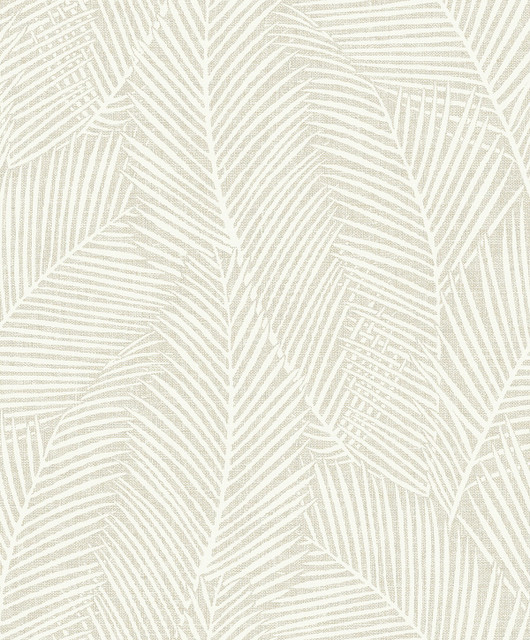 Pampas Palm Bleached Almond EN41005 by Seabrook Designs Wallpaper Natural Grass Textures Nonwoven Netherlands 57.5 sq ft 20.9" Seabrook Wallpaper - Fabric Carolina -