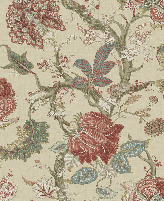 Jacobean Trail Pine & Rosewood HG14201 by Harry & Grace Peel and Stick Wallpaper Harry & Grace Peel and Stick Nonwoven United States 30.75 sq ft 20.5" Seabrook Peel and Stick Wallpaper - Fabric Carolina -