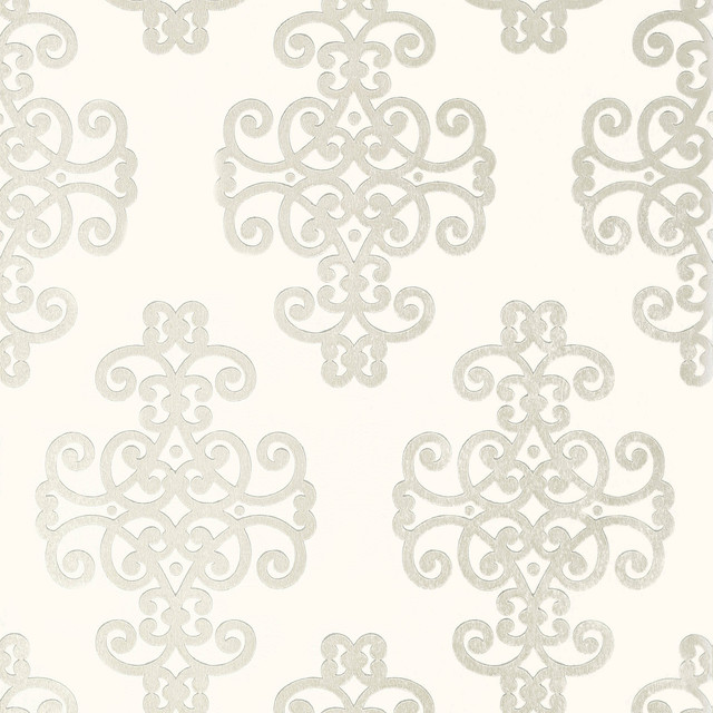 Caballo Pearl on White T10015 by Thibaut Wallpaper