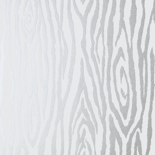 Surrey Woods Metallic Silver AT6015 by Anna French Wallpaper