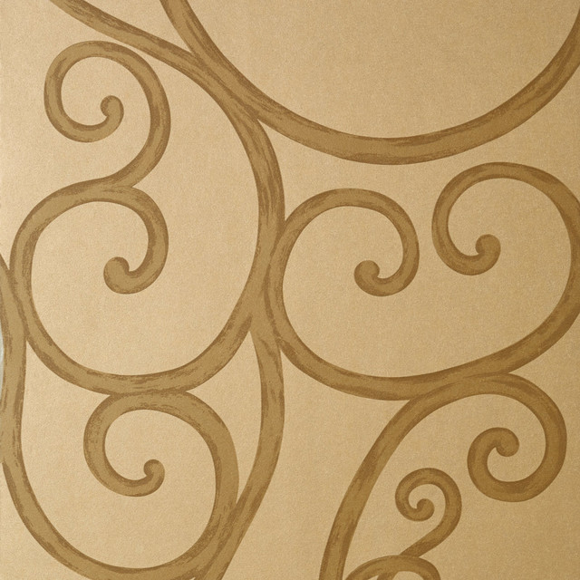 Palace Gate Metallic Gold AT6053 by Anna French Wallpaper