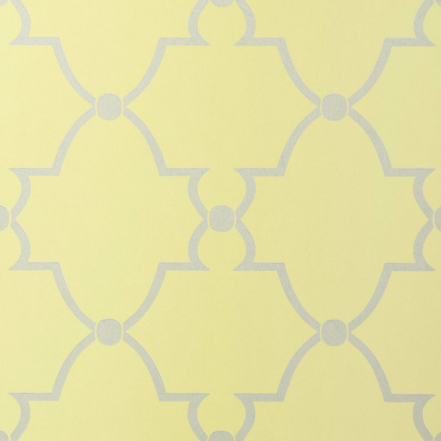 Lucian Metallic on Citron AT1441 by Anna French Wallpaper