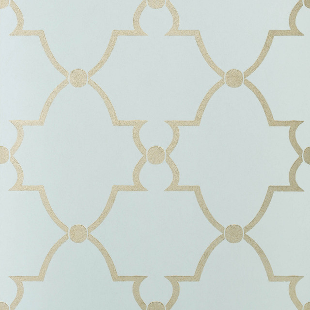 Lucian Metallic on Robin's Egg AT1447 by Anna French Wallpaper