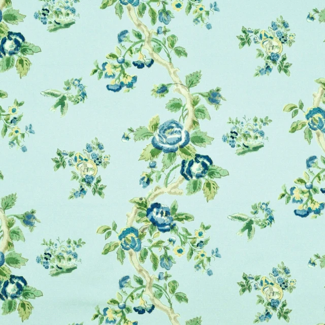 La Roseraie Washed Denim 481152 by PKL Studio Fabric