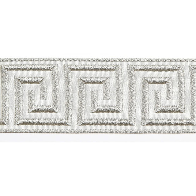 Hellenic Key Jacquard 2" Tape Oyster by Europatex Trim