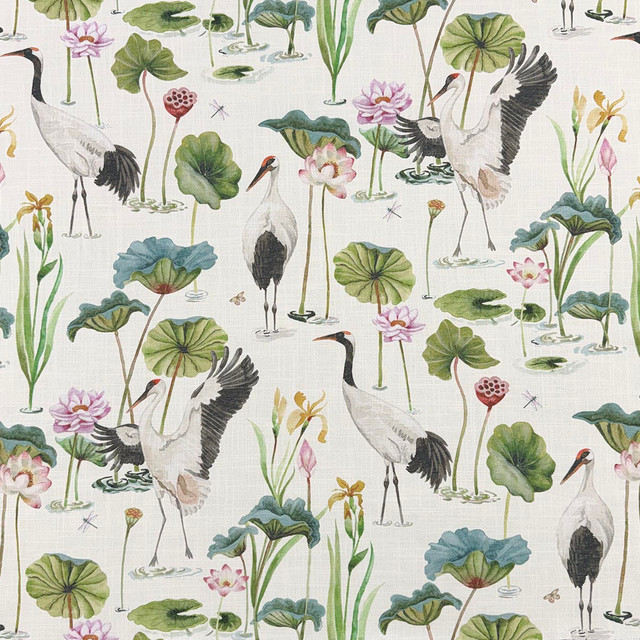 Donelli Multi by Magnolia Designer Fabric Required Minimum Quantity Purchase: 2 yards Content: 100% COTTON Origin: INDIA Performance: 51,000 WYZ Repeat: Horizontal: 27 and Vertical: 25 Width: 54 Uses: Bedding, Drapery, Multipurpose