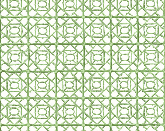 Ormond Fret Wallcovering Grass SCWP88613D0007 by Scalamandre Wallpaper