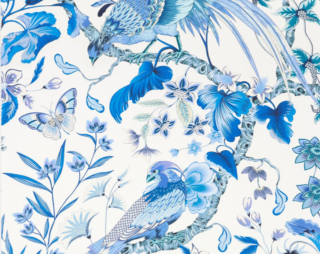 Botany Bay | Wallcovering Porcelain WJR6822D0003 by Old World Weavers Wallpaper