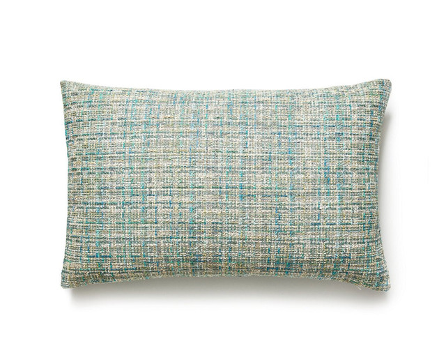 Faye Pillow 14 X 22 - Aquamarine BILBDKFAYE0003 by Scalamandre Pillow
