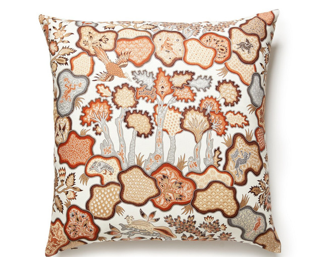 Ziba Pillow 22 X 22 - Cognac JPZIBAPILL0002 by Scalamandre Pillow